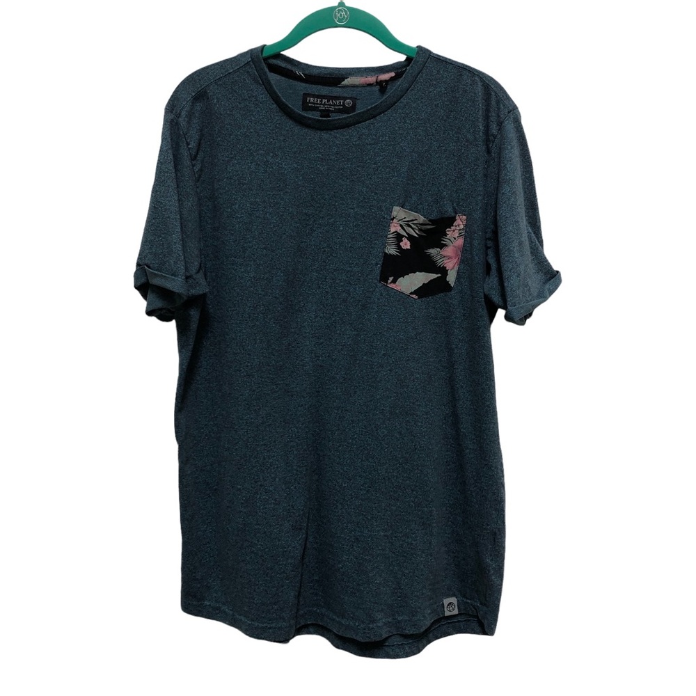 Free Planet men’s T-shirt, blue, M